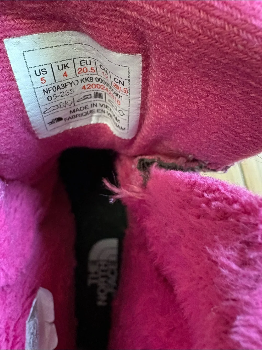 The North Face Kids Magenta & Pink Winter Boots - Picture 3 of 3